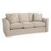 Braxton Culler Bridgeport 85" Flared Arm Sofa Bed w/ Reversible Cushions Polyester in Gray/White/Brown | 35 H x 85 W x 38 D in | Wayfair