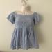 American Eagle Outfitters Tops | American Eagle Blue Off Shoulder Smocked Top Small | Color: Blue | Size: S