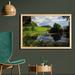 East Urban Home Ambesonne Nature Wall Art w/ Frame, Lake By Meadow In A Sunny Day Rural Country Valley Scottish Summertime Landscape | Wayfair