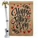 Ornament Collection Special Father Day 2-Sided Polyester 40 x 28 in. Flag Set in Black/Brown/Red | 40 H x 28 W in | Wayfair