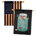 Breeze Decor Filled w/ Love 2-Sided Polyester 40 x 28 in. House Flag in Black/Red | 40 H x 28 W in | Wayfair BD-VA-HP-101051-IP-BOAA-D-US16-SB