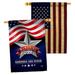 Ornament Collection Memorial Day 2-Sided Polyester 28 x 40 in. House Flag in Blue/Red/White | 40 H x 28 W in | Wayfair