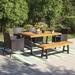 Lark Manor™ Alyah Rectangular 6 - Person 67.7" Long Outdoor Dining Set w/ Cushions Wood in Brown | Wayfair AF11453266084715A35112D21C5B3623