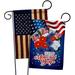 Ornament Collection Memorial Day 2-Sided Polyester 13 x 18.5 in. Garden Flag in Blue/Red/White | 18.5 H x 13 W in | Wayfair