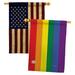 Breeze Decor 2-Sided Polyester 40 x 28 in. House Flag in Green/Red/Yellow | 40 H x 28 W in | Wayfair BD-ST-HP-115100-IP-BOAA-D-US15-BD