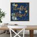 August Grove® Indigo Harvest I by Melissa Wang - Picture Frame Textual Art on Canvas in Brown | 22 H x 22 W x 1.875 D in | Wayfair