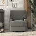 Mack & Milo™ Abingdon Upholstered Swivel Reclining Glider Polyester/or Blend in Gray | 39.5 H x 33 W x 35.5 D in | Wayfair