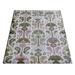 96 x 60 x 0.75 in Area Rug - Bungalow Rose Contemporary Hand-Knotted Multicolor Area Rug Viscose | 96 H x 60 W x 0.75 D in | Wayfair