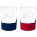 Buffalo Bills 14oz. Commissioner Rocks Glass Two-Piece Set