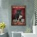 Trinx Black Cat - Your Napkins, My Lord Gallery Wrapped Canvas - Bath & Laundry Pet Illustration Decor, Black & Red Bathroom Decor Canvas | Wayfair