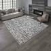 Gray 63 x 0.25 in Area Rug - Gertmenian Quattro Abstract/Black Modern High-Low Area Rug Polyester/Polypropylene | 63 W x 0.25 D in | Wayfair 19964