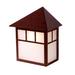 Artisan 1-Light Architectural Bronze Pocket Indoor/Outdoor Wall Light 11"H By Latitude Run® Lighting Glass/Metal/Steel in Brown | Wayfair