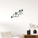 Trinx 277-Seratonin Molecule Metal Wall Art | Large Molecule Decoration For Home, Dorm | 14 H x 14 W x 1 D in | Wayfair