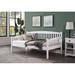 Red Barrel Studio® Twin Daybed Wood in White, Size 37.0 H x 42.0 W x 77.4 D in | Wayfair 1E838247AEDD417FBDB2A6D57E733A07