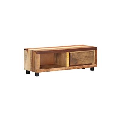 vidaXL TV-Schrank 100x30x33 cm Altholz Massiv