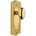 Grandeur Parthenon Solid Brass Rose Privacy Door Knob Set with Eden