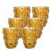 Solid Colored Drinking Glasses Big Bubble (9 oz. set of 6) - Height: 4.13" x Width: 3.43"