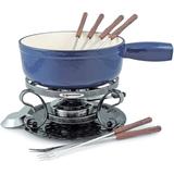 Swissmar KF-66518 Lugano 9-Piece 2-Quart Cast Iron Cheese Fondue Set