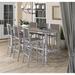 Oxford Garden Travira 7-piece 72-in x 30-in Tekwood Vintage Bar Table & Sling Bar Chair Set - Cocoa Sling