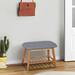 Entryway Shoe Rack Living Room Bamboo Storage Bench