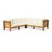 Oana Outdoor 5-seat Acacia Sectional Set by Christopher Knight Home