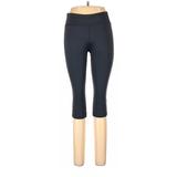 Danskin Now Active Pants - Mid/Reg Rise Skinny Leg Cropped: Gray Activewear - Women's Size Medium