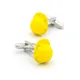 Boutons de manchette de casque de sécurité pour hommes livraison gratuite couleur jaune en cuivre