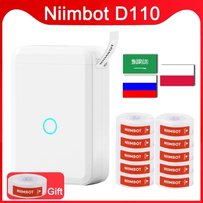 NiiMbot – imprimante d'étiquettes Portable D110 Bluetooth sans fil pour téléphone Android iPhone