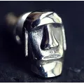 Boucles d'oreilles Steampunk Moai goujon gitane sorcière île de Pâques bijoux de visage mignons