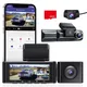 AZDOcloser-Caméra de Tableau de Bord M550 avec 3 Canaux 4K + 1080P DVR WiFi GPS Enregistreur