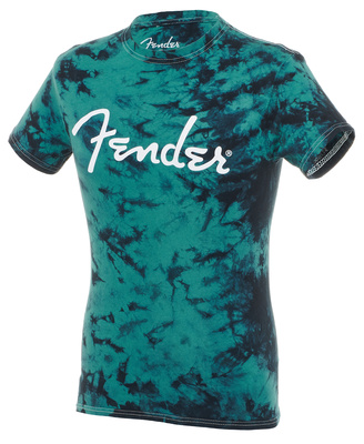 Fender T-Shirt Tie-Dye Logo Blue M