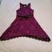 Disney Dresses | Disney Sleveless Lace Asymmetrical Hem Dress | Color: Black/Purple | Size: Mg