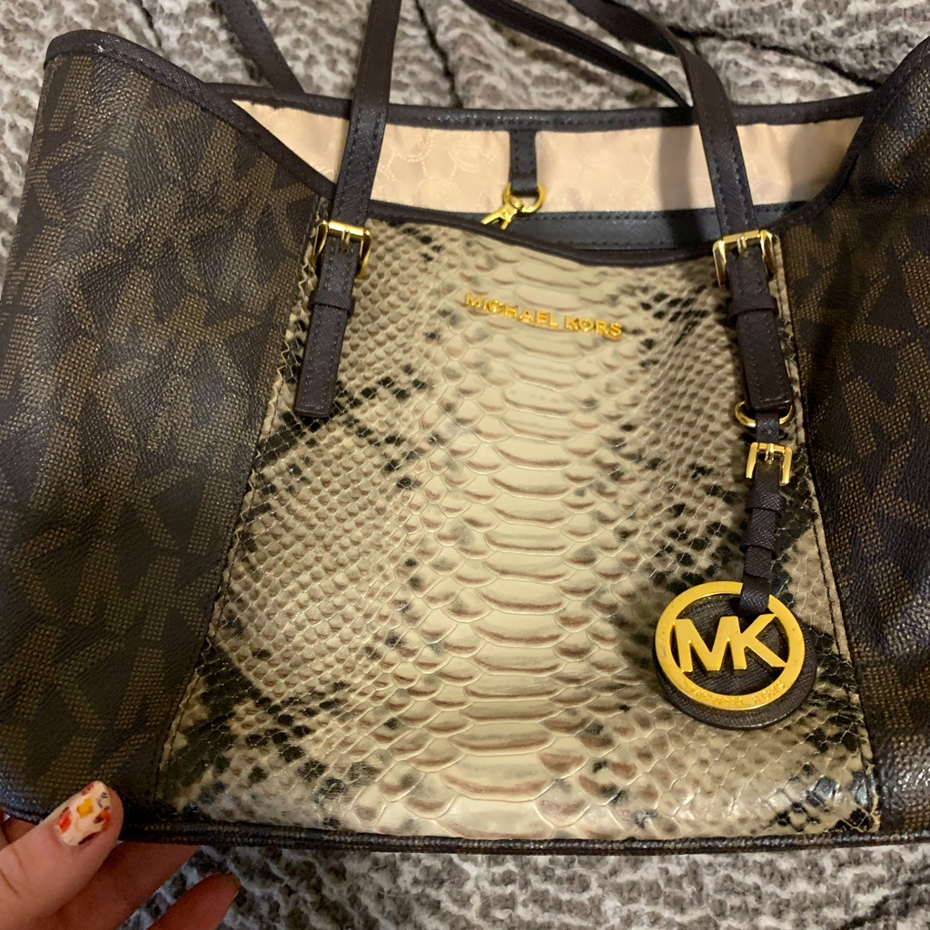 Michael Kors Other | Authentic Michael Kors Handbag | Color: Brown/Tan | Size: Os