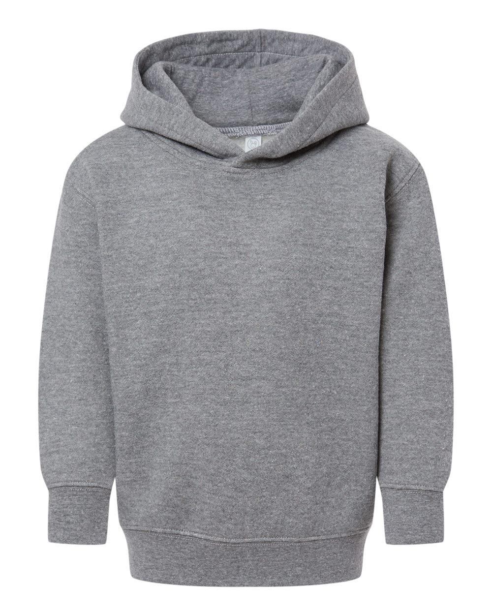 Rabbit Skins 3326 Toddler Pullover Fleece Hoodie in Granite Heather size 5/6 | Ringspun Cotton LA3326