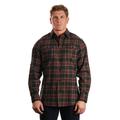 Burnside B8210 Men's Plaid Flannel Shirt in Gray/Red size 2XL 8210