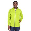 CORE365 CE708 Men's Techno Lite Three-Layer Knit Tech-Shell Jacket in Safety Yellow size 2XL | Polyester