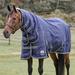 SmartPak Ultimate Combo Neck Turnout Blanket - 69 - Heavy (360g) - Navy w/ Charcoal & Grey Trim & White Piping - Smartpak