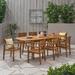 Stamford Acacia Wood Outdoor 9-piece Expandable Dining Set by Christopher Knight Home