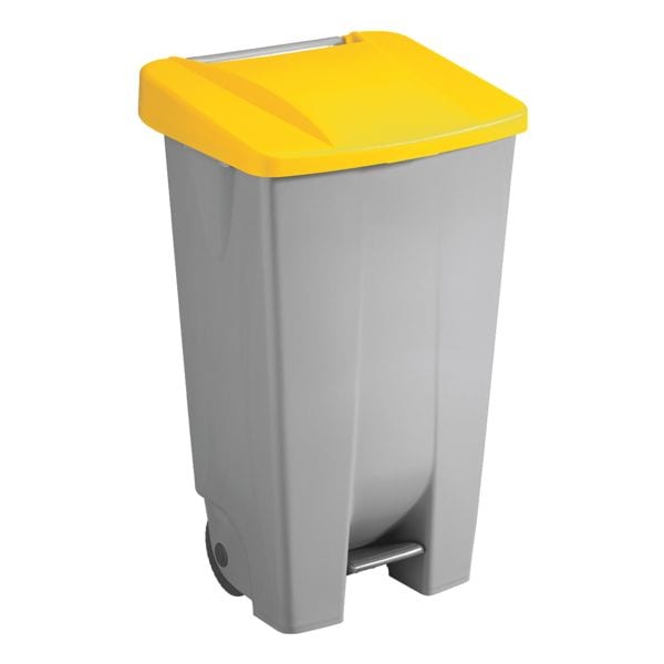 helit Abfalleimer »the step chief« 120 L gelb, 51x87.5x42.5 cm Image