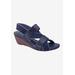 Wide Width Women's Wynona Sandal by Ros Hommerson in Navy Combo (Size 10 W)