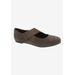 Wide Width Women's Danish Flat by Ros Hommerson in Brown Distressed (Size 9 W)