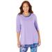 Plus Size Women's Racerback Tank & Tunic Duet by Catherines in Dusty Lilac (Size 4X)