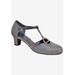 Wide Width Women's Heidi Pump by Ros Hommerson in Silver Iridescent Glitter (Size 12 W)