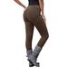 Plus Size Women's Corduroy Legging by Roaman's in Chocolate (Size 32 W) Stretch Pants