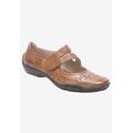 Wide Width Women's Chelsea Mary Jane Flat by Ros Hommerson in Luggage Tan (Size 11 W)