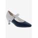 Women's Kiki Mary Jane Pump by Ros Hommerson in Navy Lizard Leather (Size 11 M)