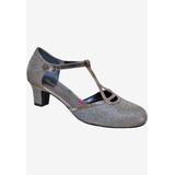 Wide Width Women's Heidi Pump by Ros Hommerson in Silver Iridescent Glitter (Size 9 W)