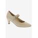 Women's Kiki Mary Jane Pump by Ros Hommerson in Nude Lizard Leather (Size 10 1/2 M)