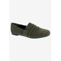 Women's Donut Flat by Ros Hommerson in Olive Micro Suede (Size 12 M)