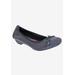 Women's Tasha Flat by Ros Hommerson in Navy Sheep (Size 9 M)